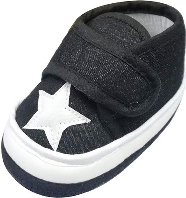 

Instabuyz Newborn, Pre-Walker, Infant Baby Boy's & Girl's Cute Anti-Collision Sandal, Shoe, Bootie (3-12 Months) Booties(Toe to Heel Length - 12 cm Black)