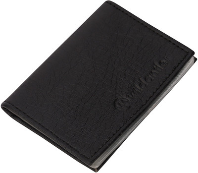 

Wildantler Boys Black Artificial Leather Card Holder(8 Card Slots)