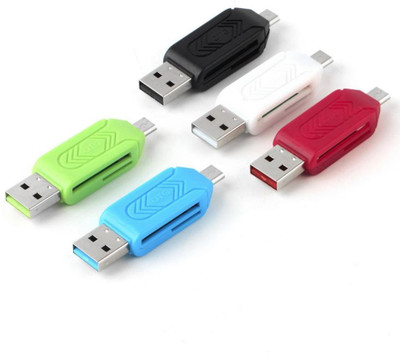 

Ps USB 2.0 Micro USB OTG Smart (Pack of 5Pcs) SDHC M2 MMC MS TF Card Reader(Multicolors)