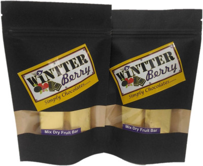 

wintter berry Mix Dry Fruit Dark Chocolate Bar Set of 2 Bars(Pack of 2, 240 g)