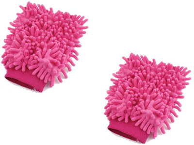 

Sir Prize Microfiber Wash and Dust Chenille Mitt Cleaning Gloves (Pack of 2) for Home/ Office/ Kitchen/ Hotel/ Car Wet and Dry Glove Set(Free Size Pack of 2)