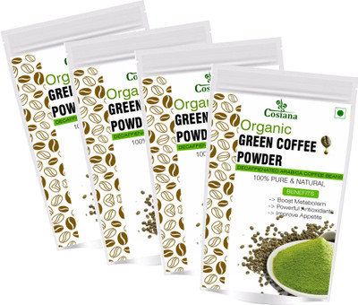 

cosiana Nutrition Green Coffee Beans - 800 GM Pack of 4 (3.2 Kg) Instant Coffee 800 g(Pack of 4)