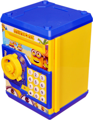 

Craftoy Minion ATM Piggy Bank for Coins and Notes Coin Bank(Yellow)