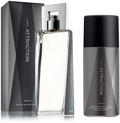 

Avon Atrraction For Him Combo Set (EDT 75ml + Body Spray 150ml)(Set of 2)