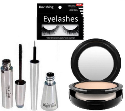 

ravishing Eyelashes, Mac Brooke Candy Eyeliner & Mascara, Compact(Set of 4)