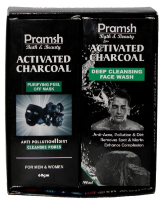 

PRAMSH Gift Pack Of Activated Charocal Face Wash 100gm Box & Peel Off Mask 60gm Box (Pack of 2)(Set of 2)