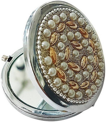 

PELO Folding Pocket Mirror, Round Shape Compact Mirror, Double-sided Makeup Mirror For Travel Use For Girls And Women
