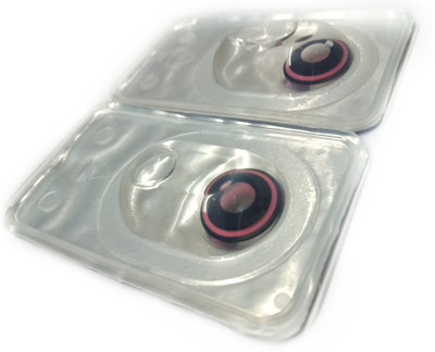 

Crosetta Pink Ringed Black Yearly Contact Lens(0, Black, Pink, Pack of 1)