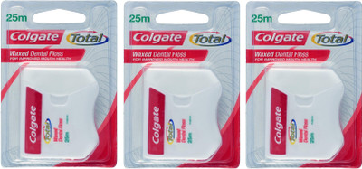 

Colgate Waxed Dentel Floss For Improved Mouth Health(Pack of 3)