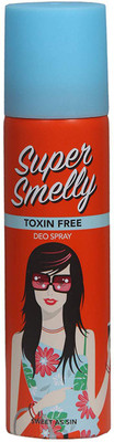 

Super Smelly SWEET AS SIN 100% NON-TOXIC Deodorant Spray - For Girls(150 ml)
