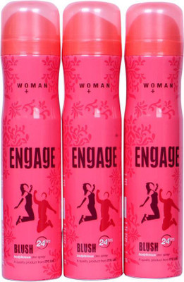 

Engage Blush Body Spray - For Women(450 ml, Pack of 3)