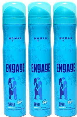

Engage Spell Body Spray - For Women(450 ml, Pack of 3)