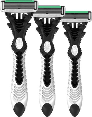 

Dorco LetsShave Pace 6 Disposable Razor: Six-Blade Disposable Razor for Men Disposable Razor(Pack of 3)