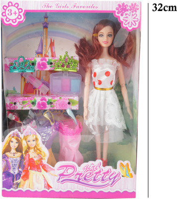 

My Little Pony Kelland Pretty Girls Doll.With 4 Stylish dresses.lipstick.makeup Accessories & 3 queen taj Fashion Doll Kit Play Set For Girls , Kids Gift and Showpiece -Kids Toy (Multicolor)-(Multicolor)