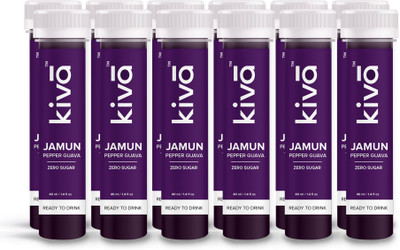 

KIVA Jamun Pepper Guava Fruit Juice Shots | Tasty Ready to Drink Ayurvedic Juice | Natural | 40 ml per Shot (Pack of 12 Shots)(12 x 40 ml)