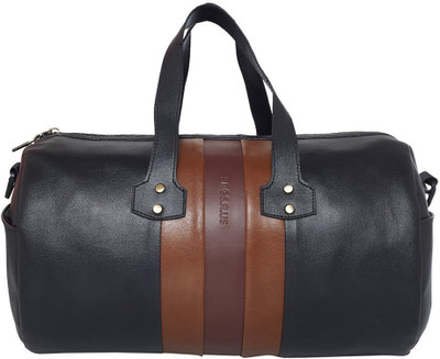 

Bags R Us Faux Leather Travel Duffel Bag(Black)