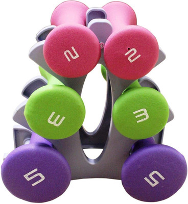 

KEMFYE Dumbbell Set with Stand - 10 kg (20LB) Fixed Weight Dumbbell(10.5 kg)