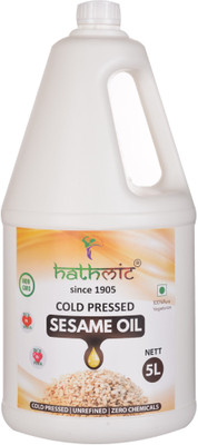 

hathmic Cold Pressed Wood Pressed Sesame Oil Jar(5 L)