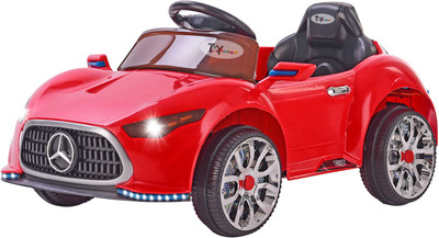 

Toy House Roadster fancy Benz Rechargeable with Remote for kids (2 to 5 yrs) Car Battery Operated Ride On(Red)