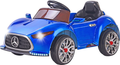 

Toy House Roadster fancy Benz Rechargeable with Remote for kids (2 to 5 yrs) Car Battery Operated Ride On(Blue), Metallic blue