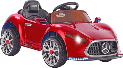 

Toy House Roadster fancy Benz Rechargeable with Remote for kids (2 to 5 yrs) Car Battery Operated Ride On(Red), Metallic red