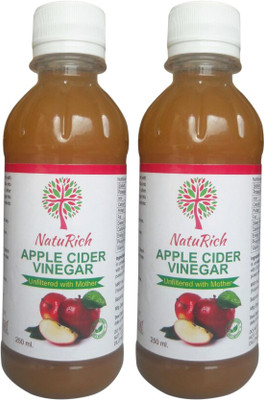 

NatuRich Apple cider vinegar raw and unfiltered Apple Cider Vinegar(2x250 ml, apple Flavored)