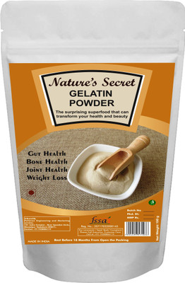 

Nature's secret Protein Gelatine Powder for Making Sweet and Jam, DIY Peel Off Mask, Blackheads and Whiteheads Remover, 100 gm (Yellow)(100 g)