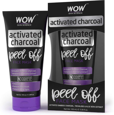 

WOW Skin Science Activated Charcoal Face Mask - Peel Off - No Parabens & Mineral Oils(100 ml)