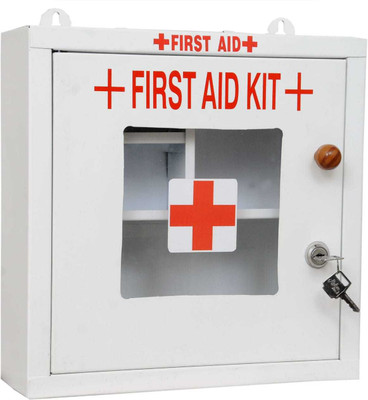 

Lepose Emergency First Aid Kit Box/Emergency Medical Box/First Aid Box for Home - School - Office/Wall Mountable, Multi Compartment (Metal) First Aid Kit(Home, Sports and Fitness, Workplace, Vehicle)