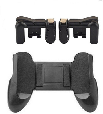 

TechGear Phone Handle Extender Grip Fire Aim Button Trigger Joypad Grip Shooter Controller Mobile Gaming Joystick with Gaming Trigger Gaming Accessory Kit(Black, For Android, iOS)