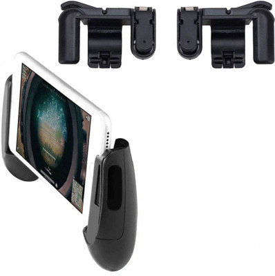 

CASADOMANI Pubg Gamepad and Trigger Joystick Fire Button Assist Tool Compatible with All Smartphones Android Mobile Sensitive Shoot/aim Buttons L1 R1 Trigger Mobile Game Controller Gaming Accessory Kit(Black, For Android, iOS)