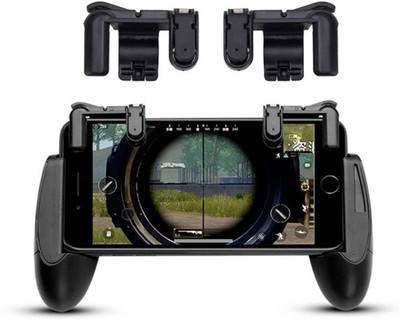 

CASADOMANI Pubg Gamepad Joystick & Trigger Fire Button Assist Tool Compatible with Android Mobile Smartphones Sensitive Shoot/aim Buttons L1 R1 Trigger Mobile Game Controller Gaming Accessory Kit(Black, For Android, iOS)