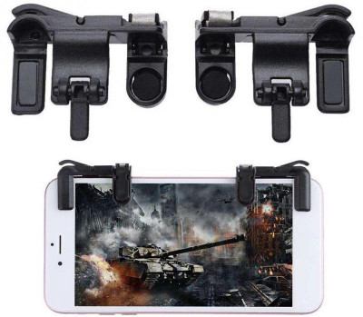 

Buy Genuine PUBG Mobile Game Controller, Gamers Yard 1 Pair Sensitive Game Triggers for PUBG/Rules of Survival/ Knives Out/ L1R1 Game Joysticks Gamepad for Android, iOS Phones Gaming Accessory Kit(Black, For Android, iOS)