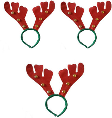 

TASHKURST Christmas unisex Reindeer Head Hair Band Christmas decoration Custom Christmas Deer Hair Head Band Head Band (Red, Green) Head Band(Red, Green)