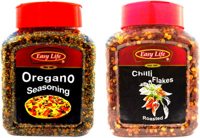 

Easy Life Combo of Oregano Seasoning 250g + Roasted Chilli Flakes 200g(450 g)