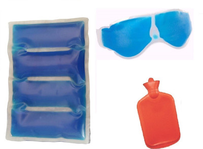 

H D Enterprise 3IN1 eys mask , hot and cold gel pack , 500 ml small hot bag hot and cold Pack(Multicolor)