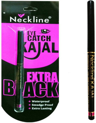 

Neckline Eye Catch Kajal (Extra Black) oack of 2(Black)