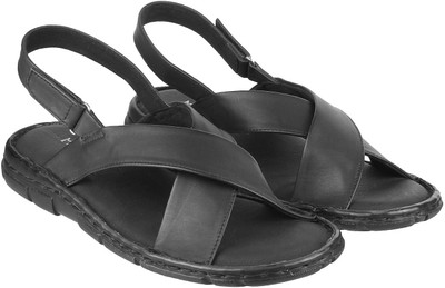 

Metro Boys Velcro Strappy Sandals(Black, 11;black