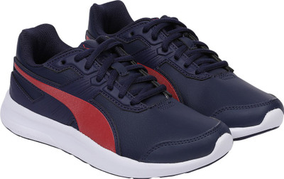 

Puma Boys & Girls Lace Sneakers(Blue, Peacoat-ribbon red