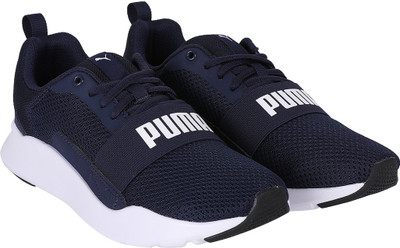 

Puma Boys & Girls Lace Sneakers(Blue, Peacoat-peacoat- white