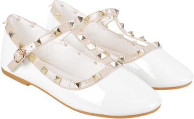 

Mochi Girls Slip on Ballerinas(White, 16;white