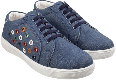 

Metro Girls Lace Sneakers(Blue, 45;blue