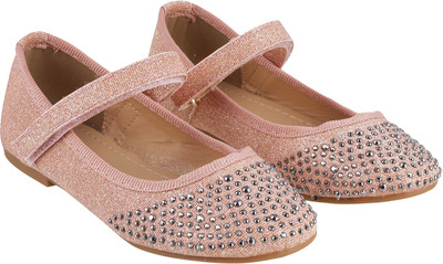 

Metro Girls Velcro Ballerinas(Pink, 24;pink