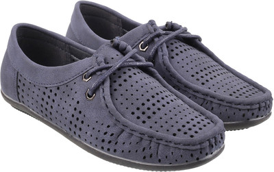 

Mochi Boys Lace Moccasins(Blue, 17;blue/navy