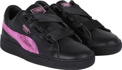 

Puma Girls Lace Sneakers(Black, Black-orchid