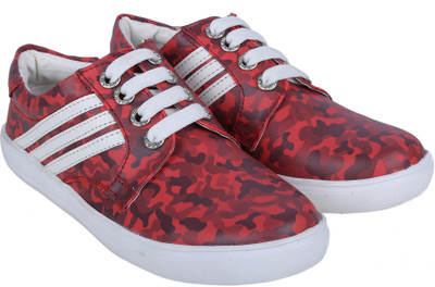 

LNG Lifestyle Girls Lace Sneakers(Red