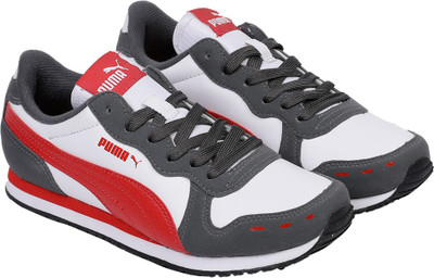 

Puma Boys & Girls Lace Sneakers(White, White-iron gate-ribbon red