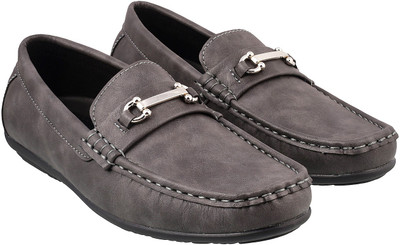 

Mochi Boys Slip on Moccasins(Grey, 14;grey