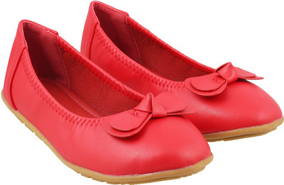 

Mochi Girls Slip on Ballerinas(Red, 18;red