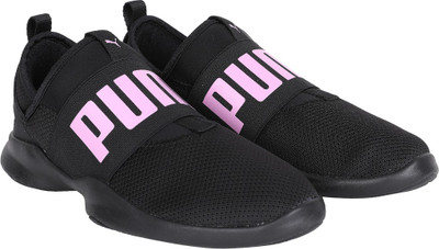 

Puma Boys & Girls Slip on Sneakers(Black, Black-orchid